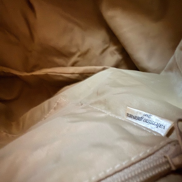 Valentino Garavani Tan Duffel Bag with Purple Trim - Picture 6 of 6